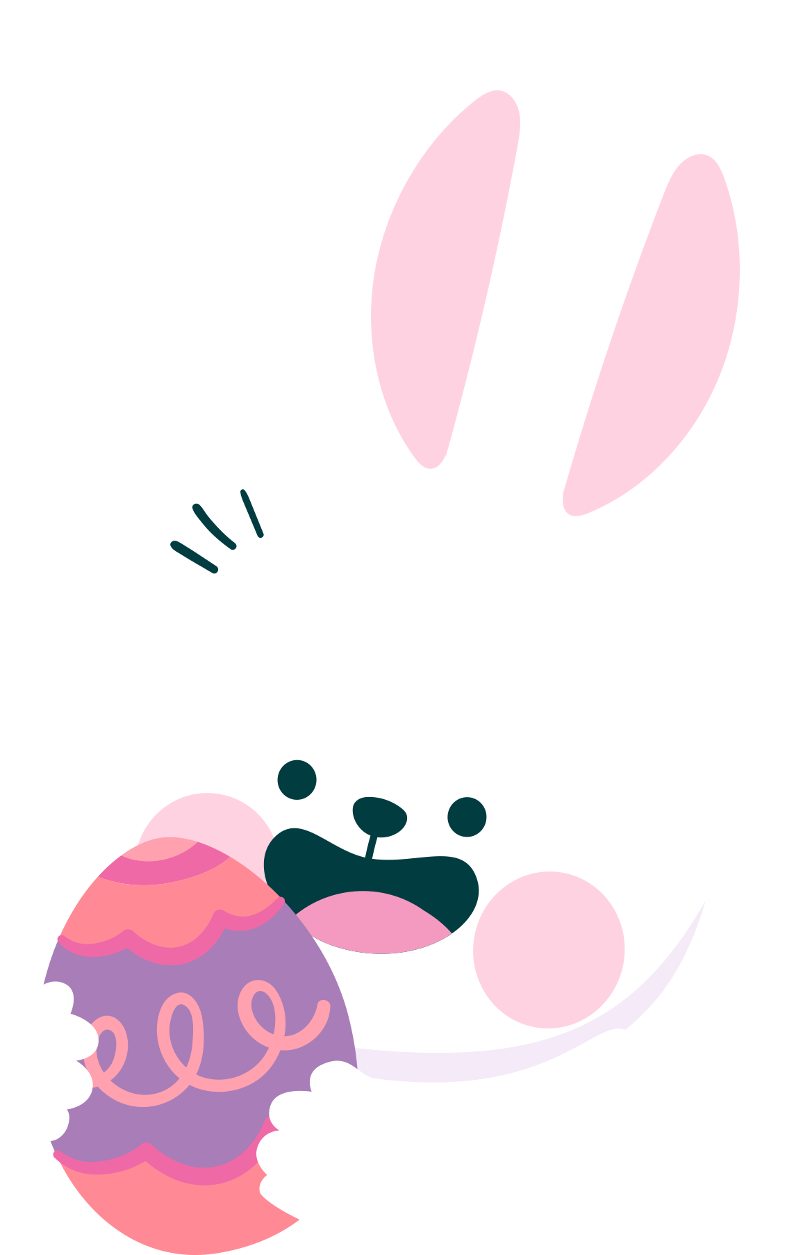 Little white rabbit rabbit illustration