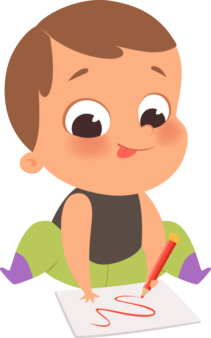 Cute children cartoon children's education learning