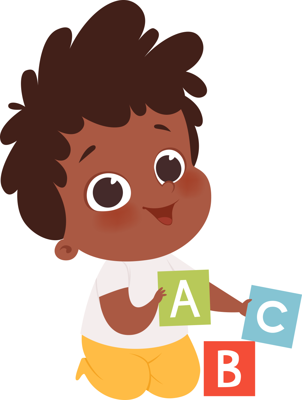 Cute children cartoon children's education learning