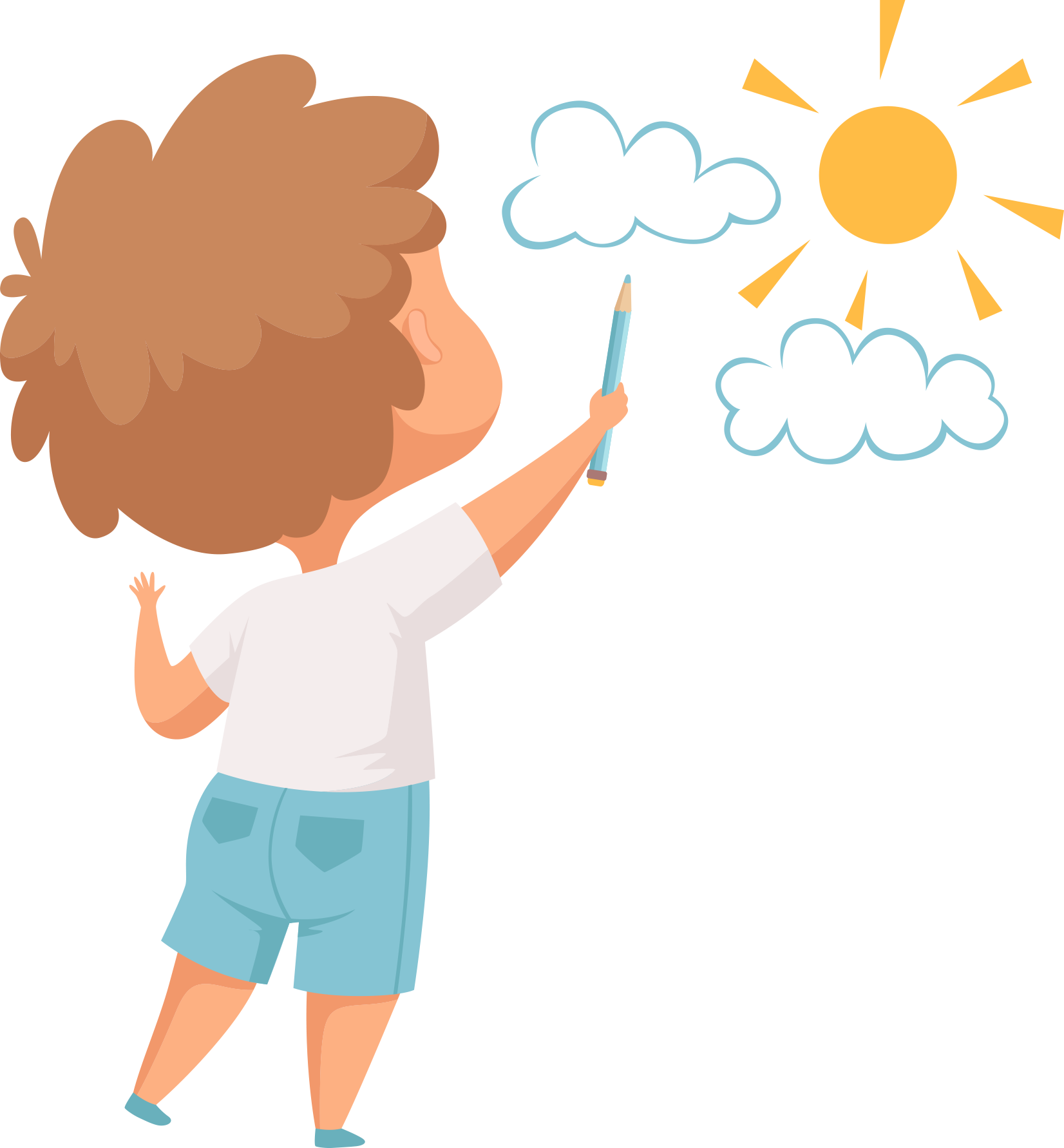 Cute children cartoon children's education learning