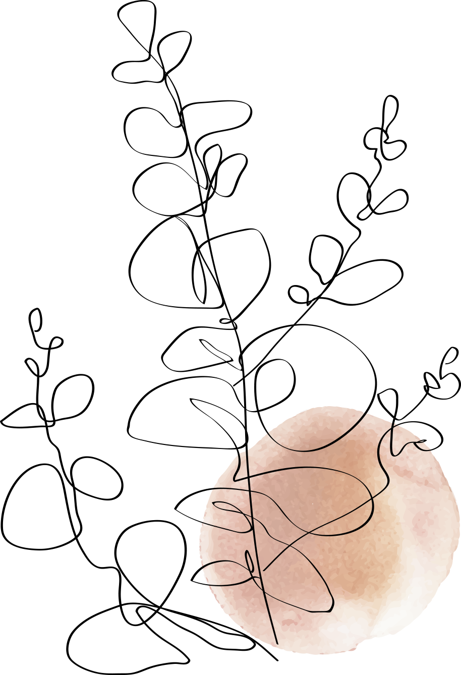 leaf hand-drawn leaf