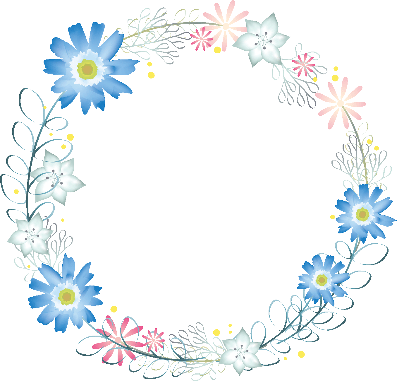 wreath floral wreath hand-drawn wreath