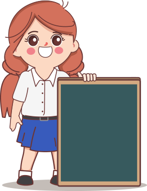 cartoon children student illustration girl