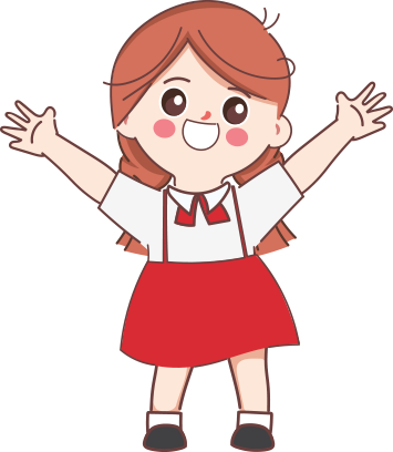 cartoon children student illustration girl