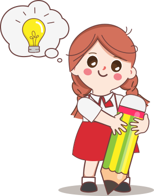 cartoon children student illustration girl