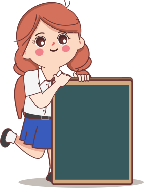 cartoon children student illustration girl