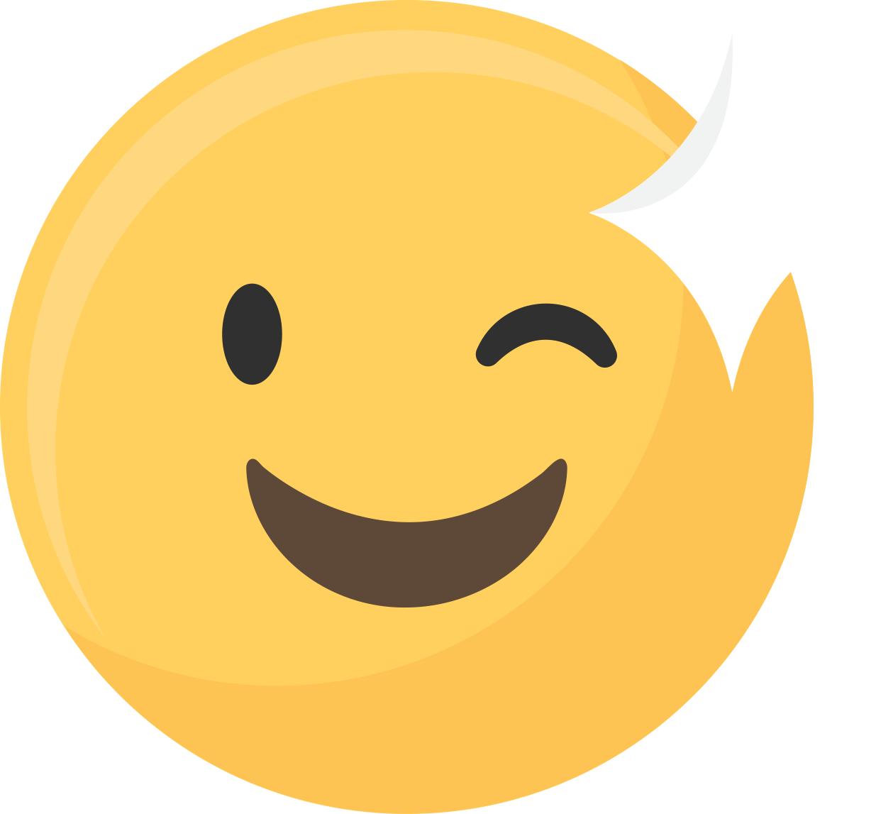 emoji round head yellow head smile