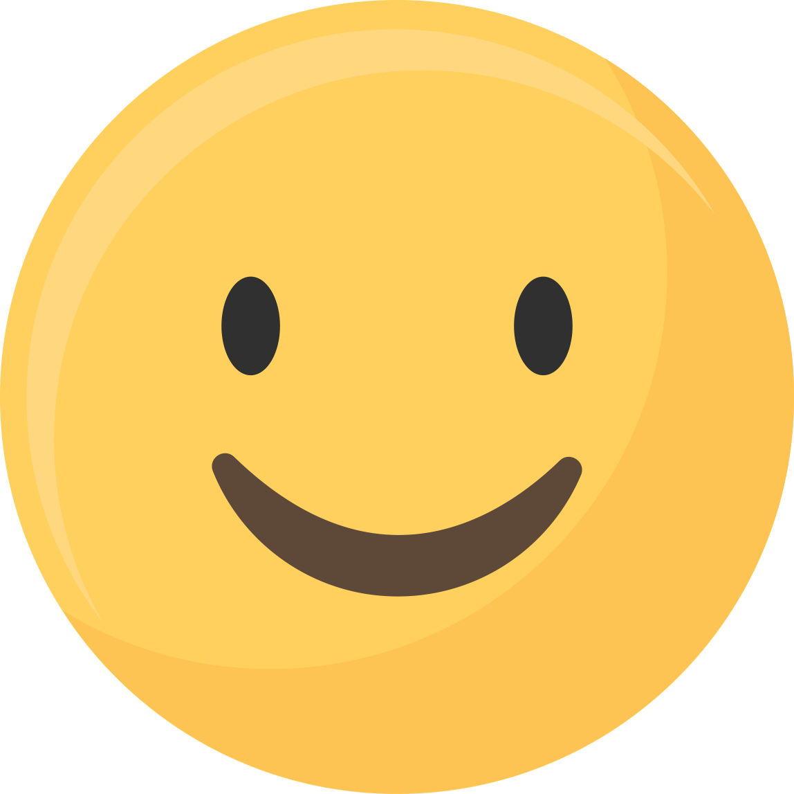 emoji round head yellow head smile