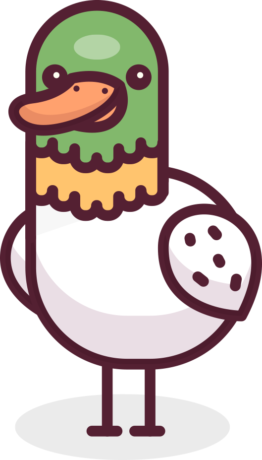 animal illustration duck hand-drawn duck